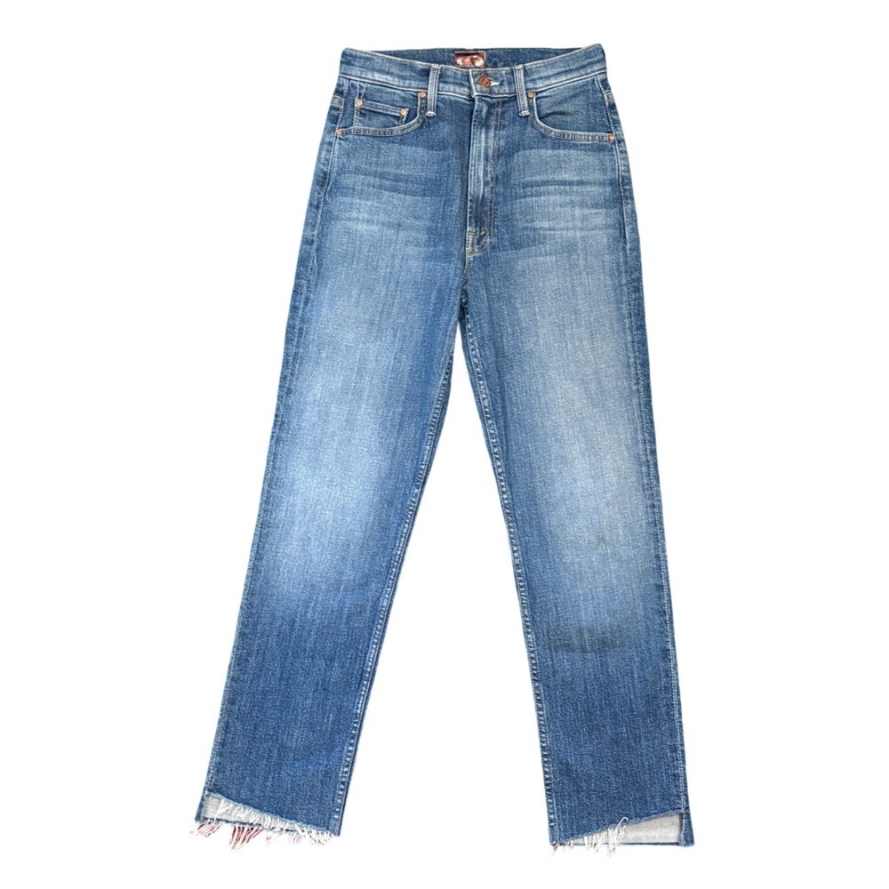 MOTHER High Waisted Rider Ankle Step Fray Loafers And Lassos Jeans Size 27 NWT - Picture 5 of 15